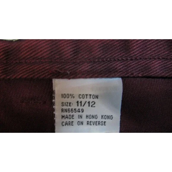 Vasco Jeans Jeans Womens 11/12 Red High Rise Tapered Relaxed Denim 100% Cotton - Picture 10 of 10